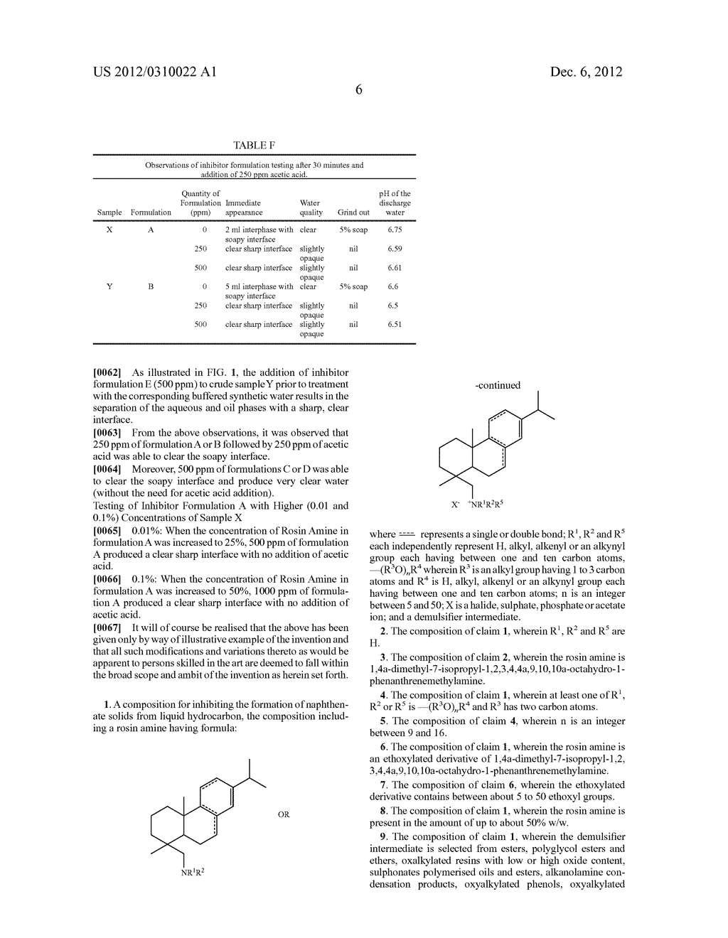 Compositions And Methods For Inhibiting Naphthenate Solids Formation From     Liquid Hydrocarbons - diagram, schematic, and image 08