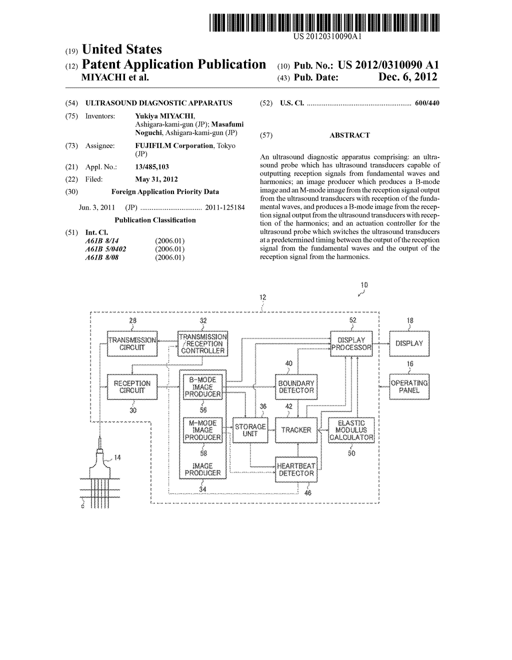 ULTRASOUND DIAGNOSTIC APPARATUS - diagram, schematic, and image 01