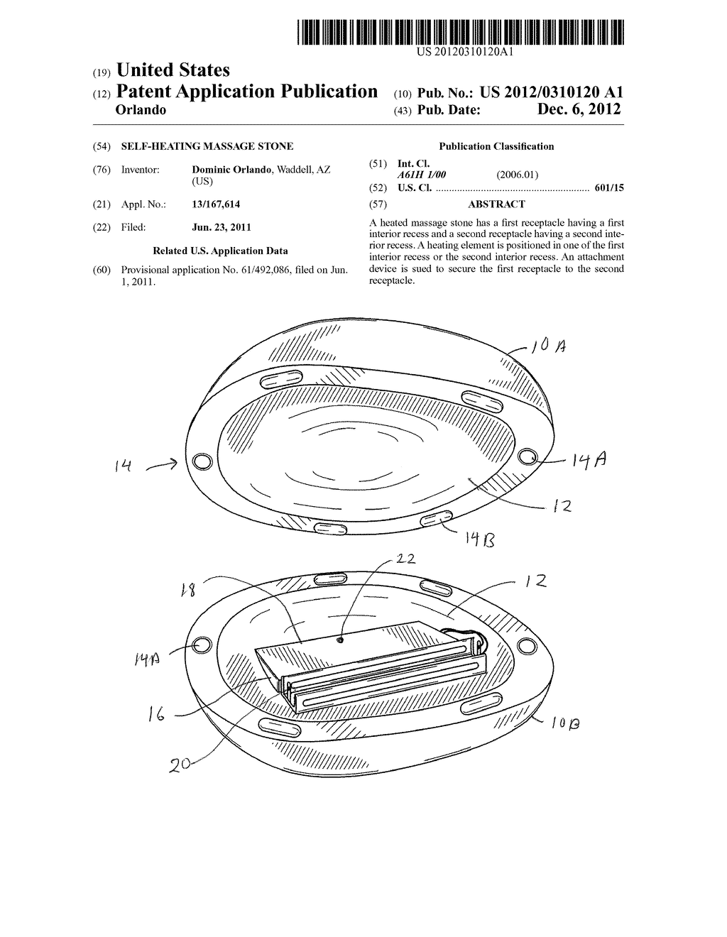 SELF-HEATING MASSAGE STONE - diagram, schematic, and image 01