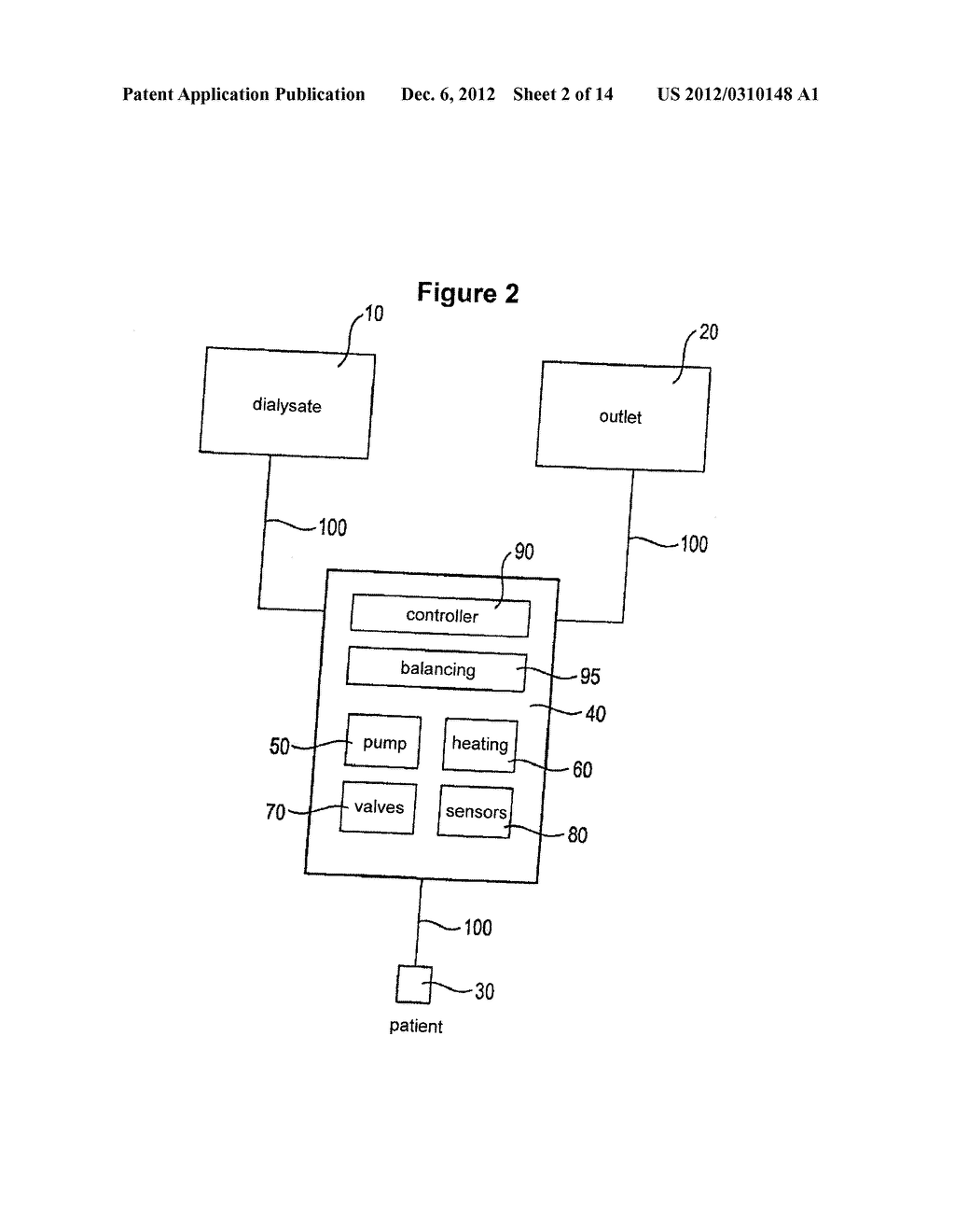 METHOD FOR ADJUSTING A CONTINUOUS DIALYSATE VOLUME FLOW IN A DIALYSIS     MACHINE AND DIALYSIS MACHINE - diagram, schematic, and image 03