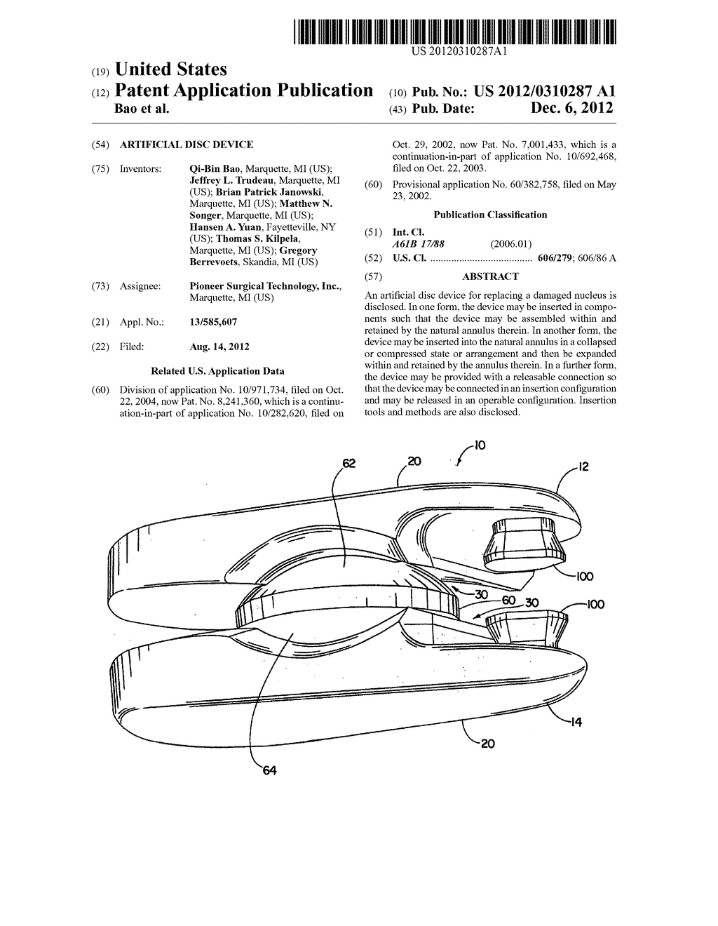 Artificial Disc Device - diagram, schematic, and image 01