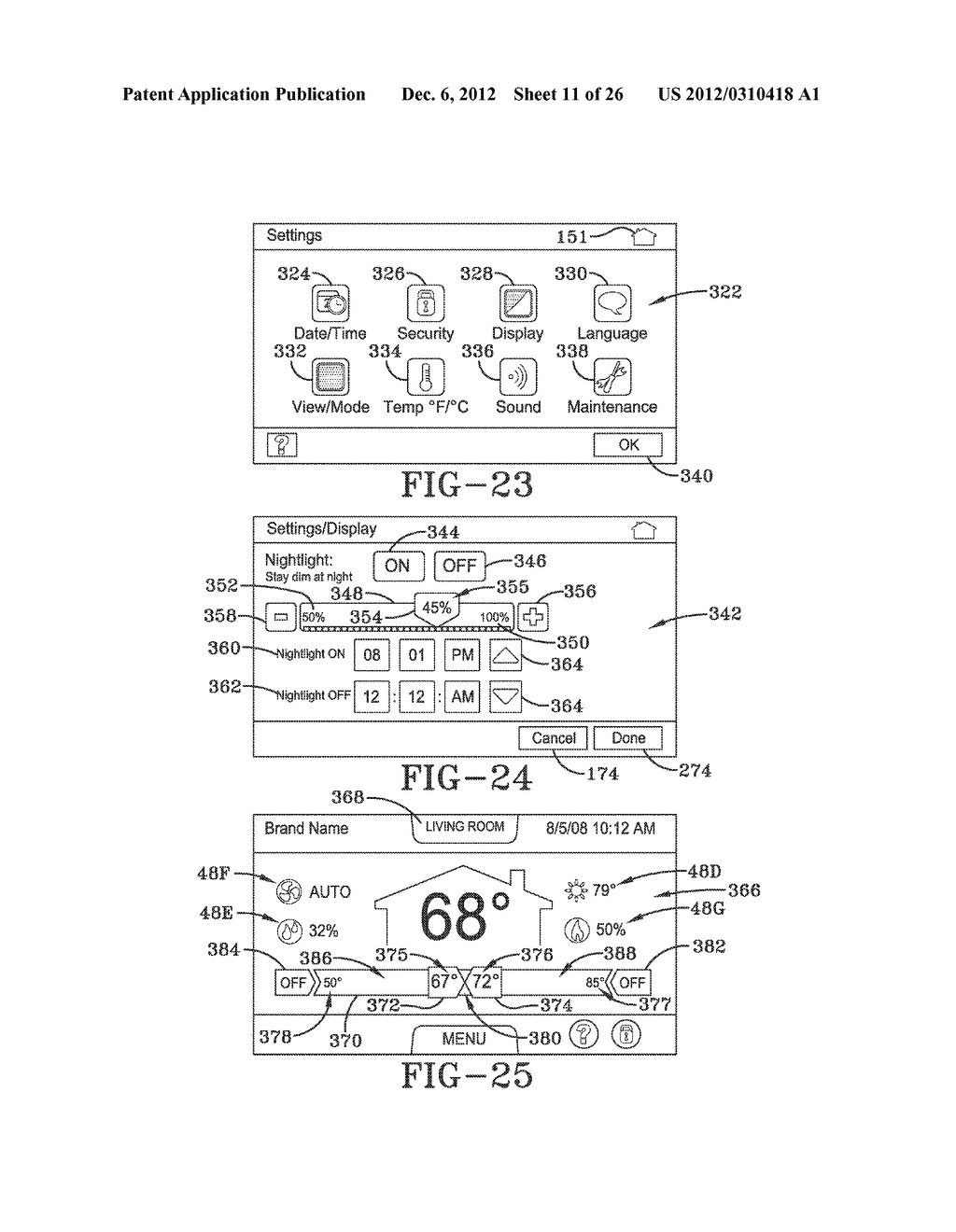 HVAC CONTROLLER USER INTERFACES - diagram, schematic, and image 12