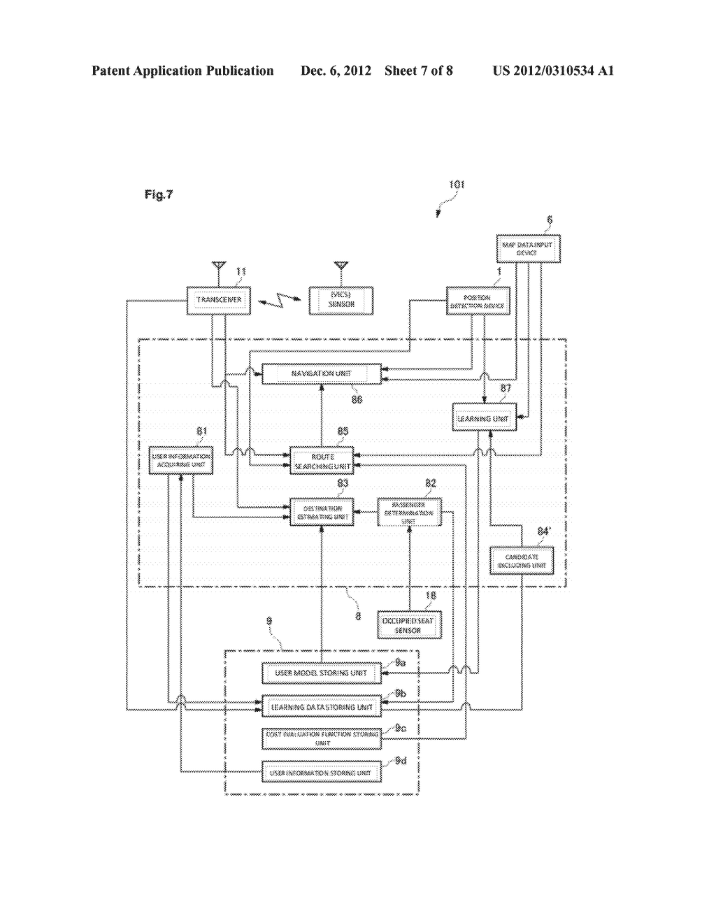 DESTINATION ESTIMATING APPARATUS, NAVIGATION SYSTEM INCLUDING THE     DESTINATION ESTIMATING APPARATUS, DESTINATION ESTIMATING METHOD, AND     DESTINATION ESTIMATING PROGRAM - diagram, schematic, and image 08