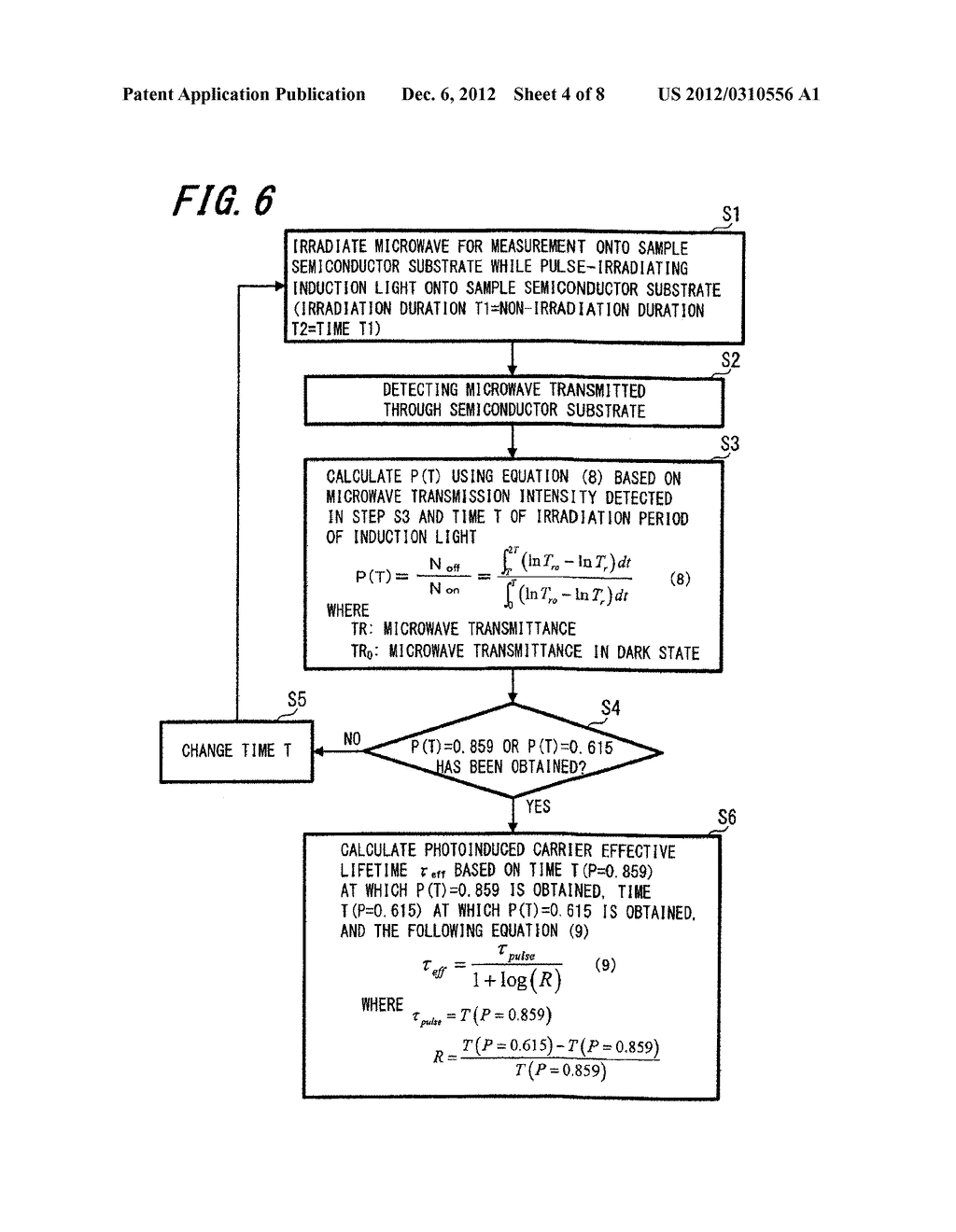 PHOTOINDUCED CARRIER LIFETIME MEASURING METHOD, LIGHT INCIDENCE EFFICIENCY     MEASURING METHOD, PHOTOINDUCED CARRIER LIFETIME MEASURING DEVICE, AND     LIGHT INCIDENCE EFFICIENCY MEASURING DEVICE - diagram, schematic, and image 05