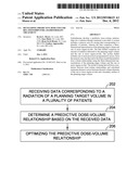 DEVELOPING PREDICTIVE DOSE-VOLUME RELATIONSHIPS FOR A RADIOTHERAPY     TREATMENT diagram and image