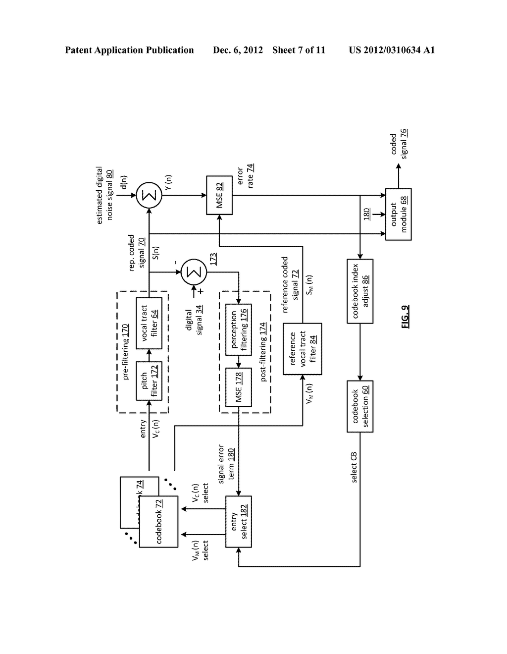 COMMUNICATION DEVICE WITH REDUCED NOISE SPEECH CODING - diagram, schematic, and image 08