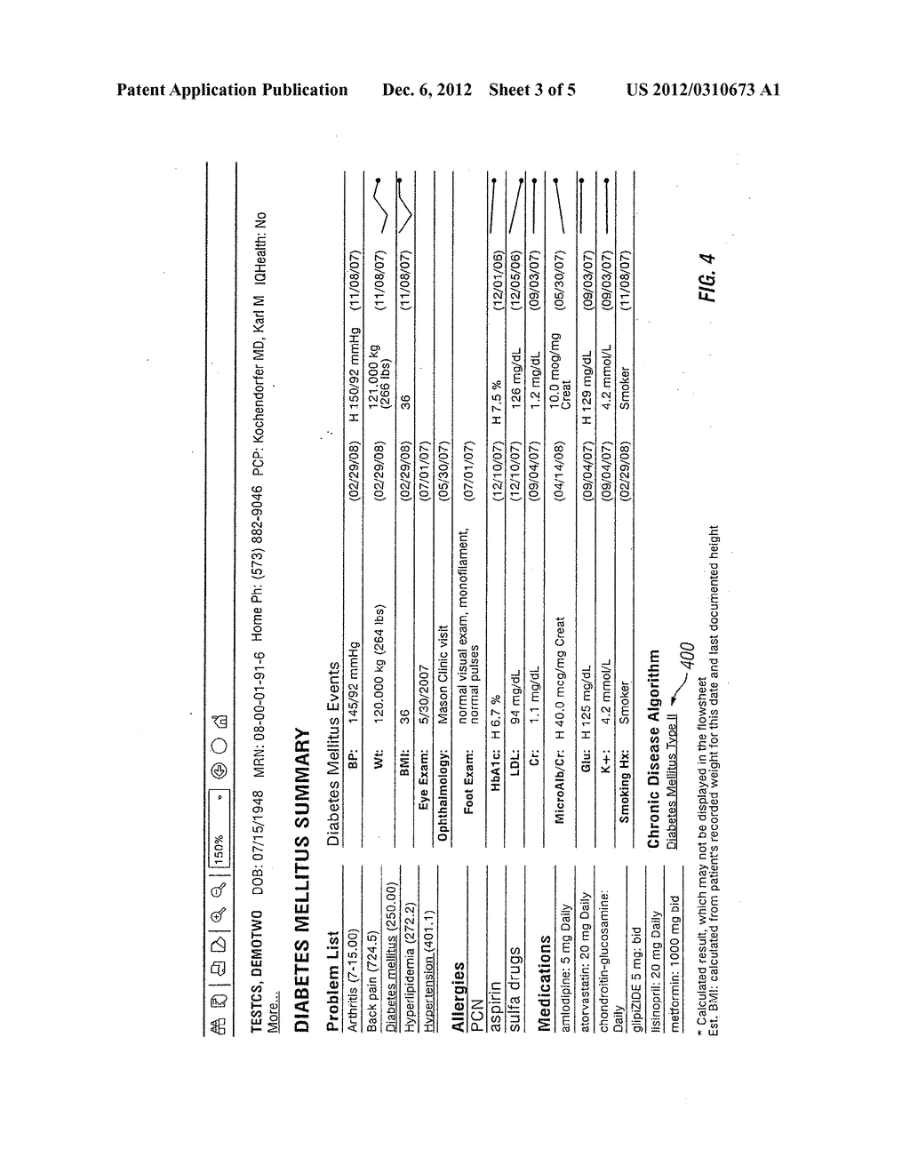 SYSTEM AND METHOD FOR LINKING A WEB-BASED RESOURCE WITH AN ELECTRONIC     MEDICAL RECORD - diagram, schematic, and image 04