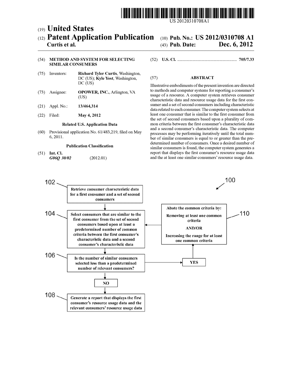 Method and System for Selecting Similar Consumers - diagram, schematic, and image 01