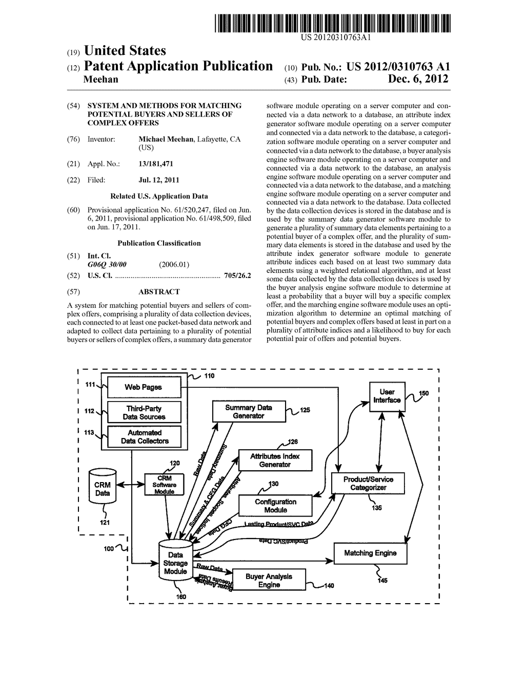 SYSTEM AND METHODS FOR MATCHING POTENTIAL BUYERS AND SELLERS OF COMPLEX     OFFERS - diagram, schematic, and image 01