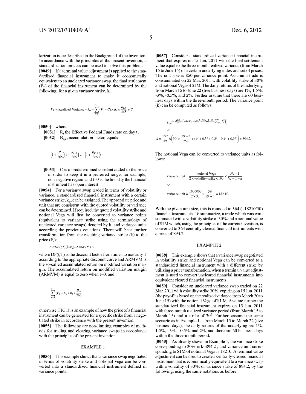 Method for trading and clearing variance swaps - diagram, schematic, and image 09