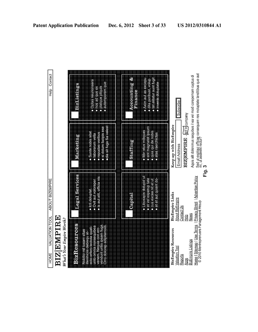 ENGINE, SYSTEM AND METHOD FOR PRESENTING BUSINESS VALUATION SERVICES - diagram, schematic, and image 04