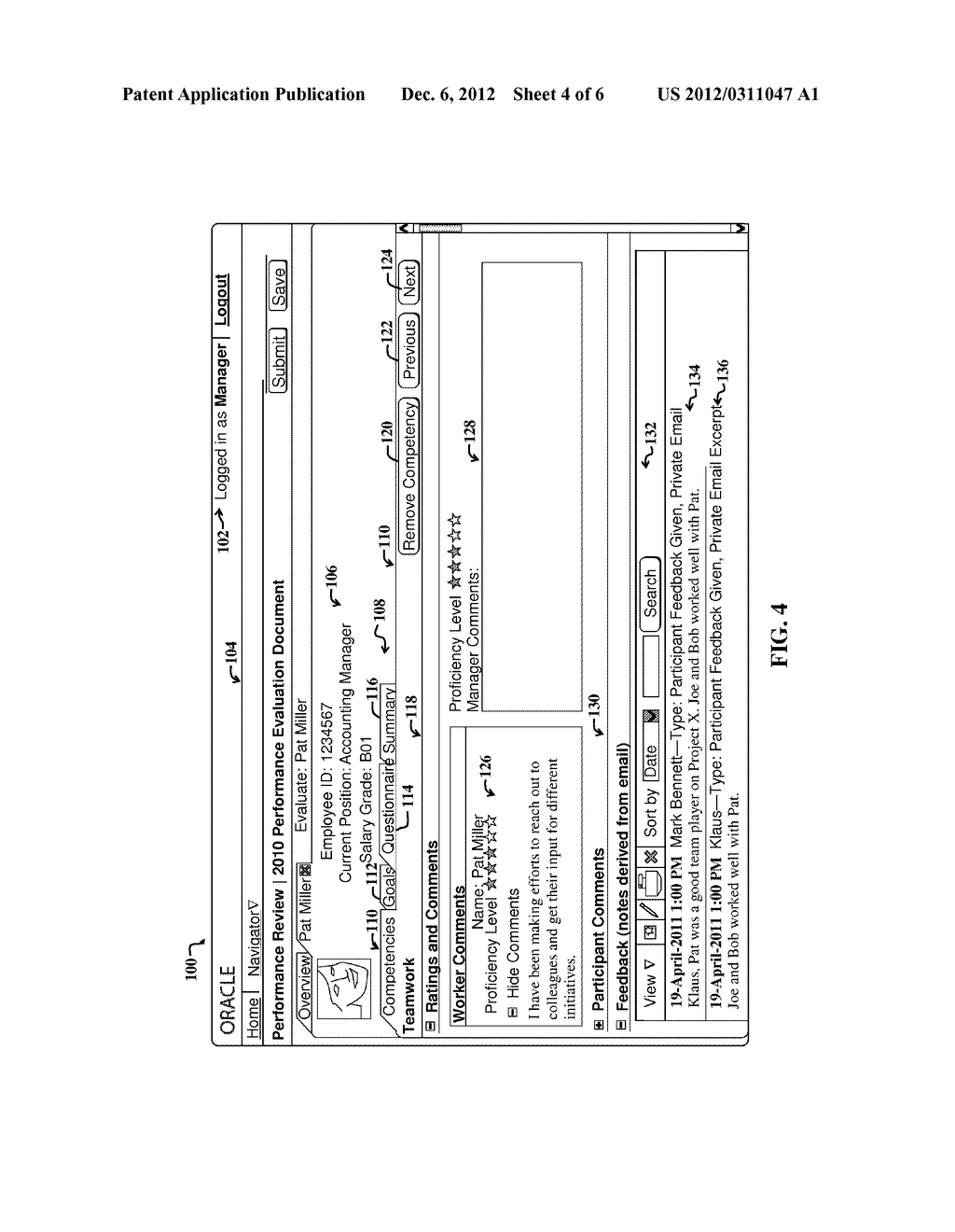 PERFORMANCE MANAGEMENT SYSTEM USING UNSOLICITED FEEDBACK - diagram, schematic, and image 05