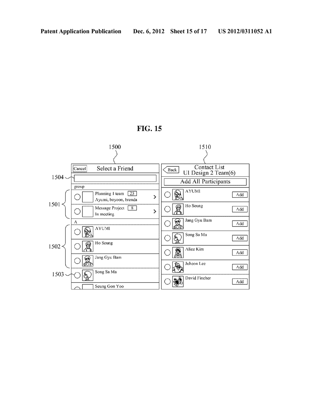 MESSAGING SERVICE SYSTEM AND METHOD FOR EXPANDING MEMBER ADDITION     OPERATION - diagram, schematic, and image 16