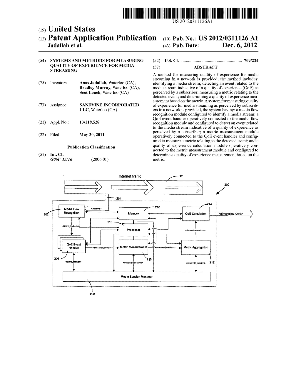 SYSTEMS AND METHODS FOR MEASURING QUALITY OF EXPERIENCE FOR MEDIA     STREAMING - diagram, schematic, and image 01