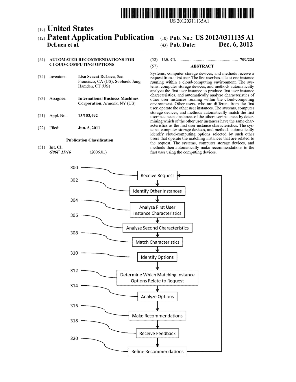 AUTOMATED RECOMMENDATIONS FOR CLOUD-COMPUTING OPTIONS - diagram, schematic, and image 01