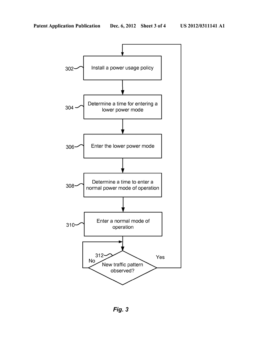 Dynamic Power Usage Management Based on Historical Traffic Pattern Data     for Network Devices - diagram, schematic, and image 04