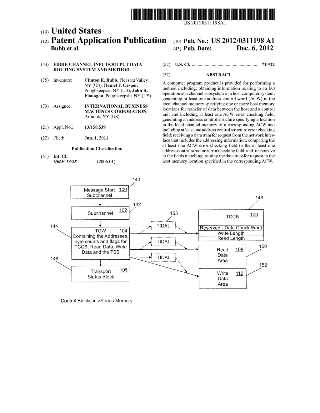 FIBRE CHANNEL INPUT/OUTPUT DATA ROUTING SYSTEM AND METHOD - diagram, schematic, and image 01