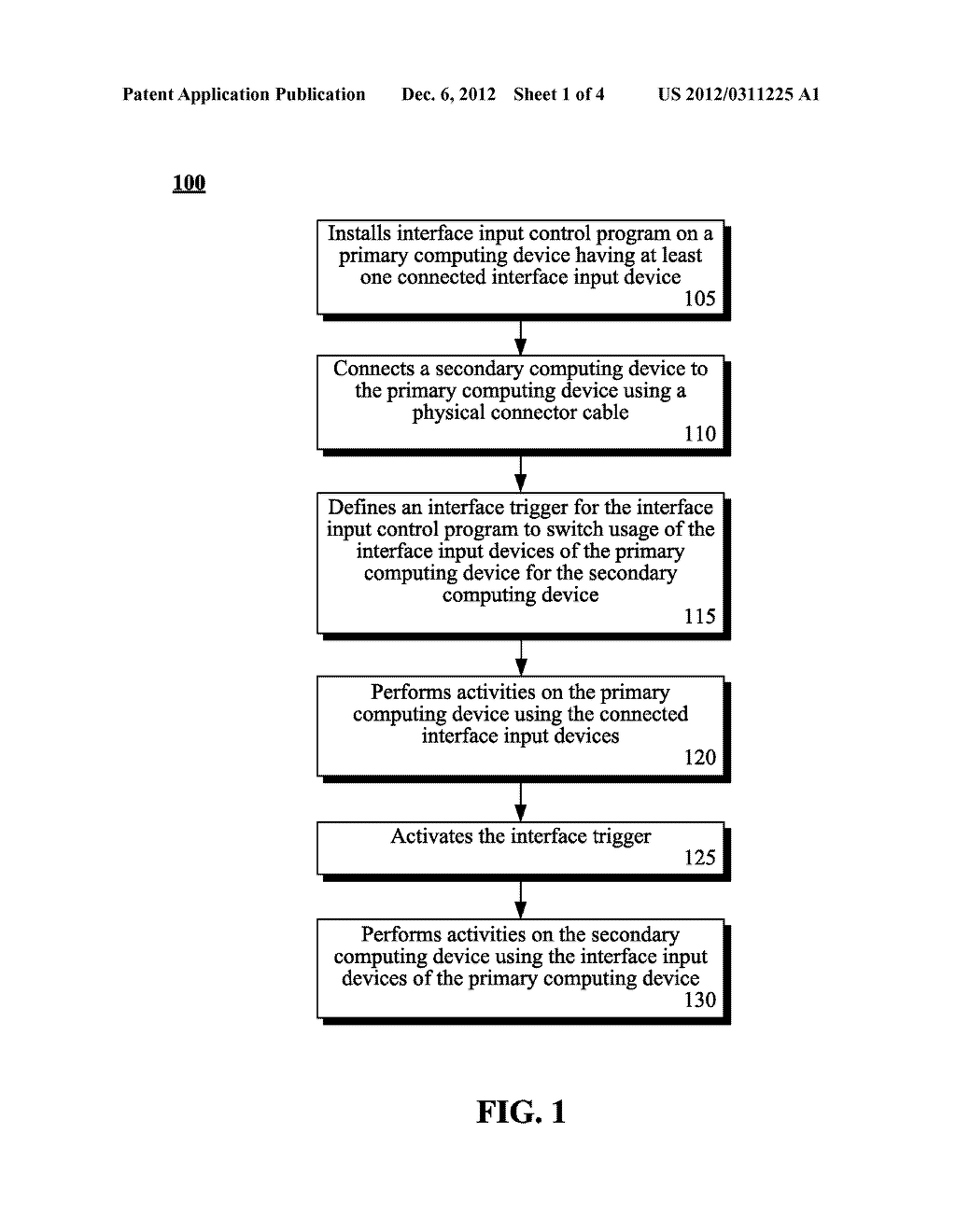 DEVICE DRIVER-LEVEL APPROACH FOR UTILIZING A SINGLE SET OF INTERFACE INPUT     DEVICES FOR MULTIPLE COMPUTING DEVICES - diagram, schematic, and image 02