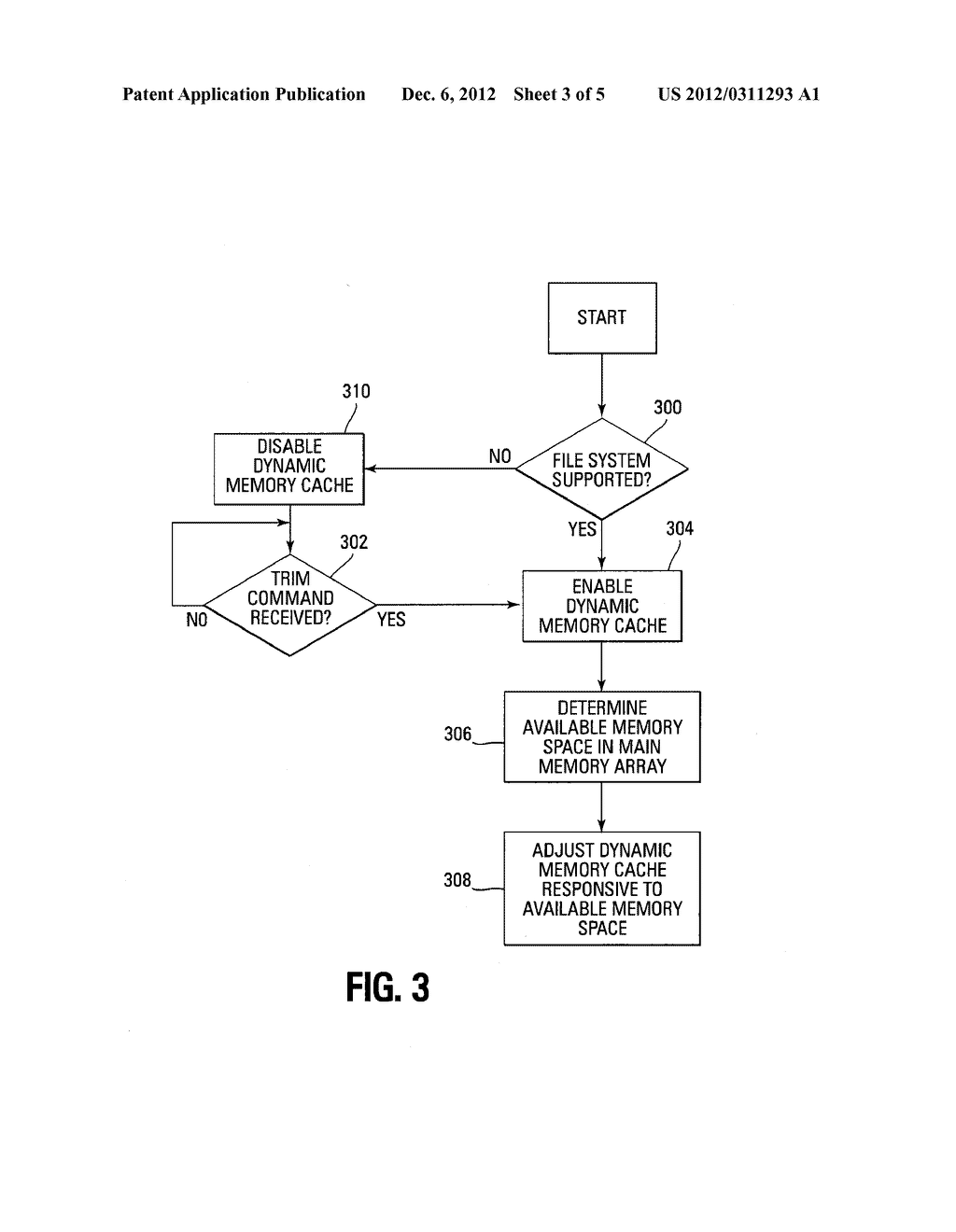 DYNAMIC MEMORY CACHE SIZE ADJUSTMENT IN A MEMORY DEVICE - diagram, schematic, and image 04