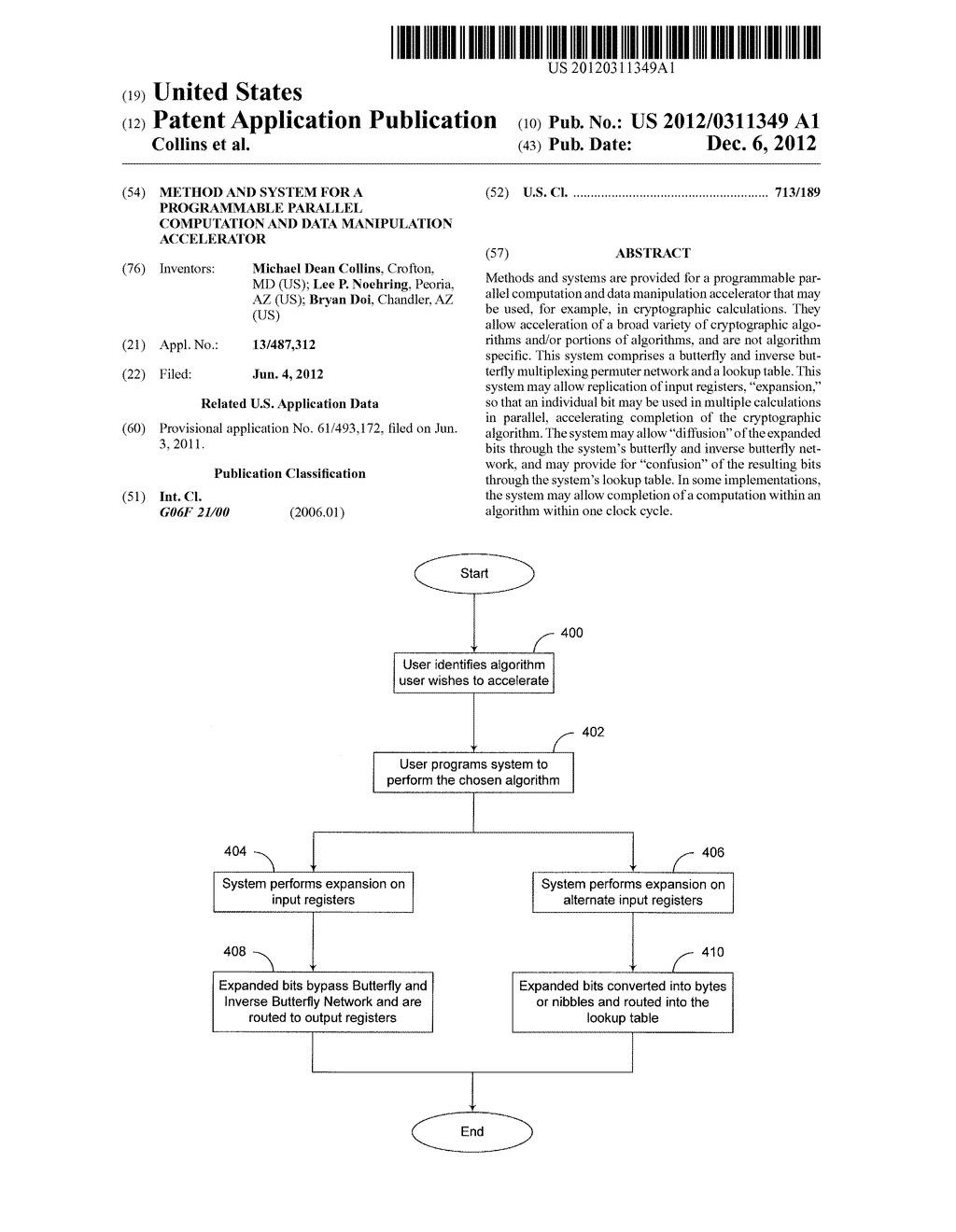 Method and System for a Programmable Parallel Computation and Data     Manipulation Accelerator - diagram, schematic, and image 01