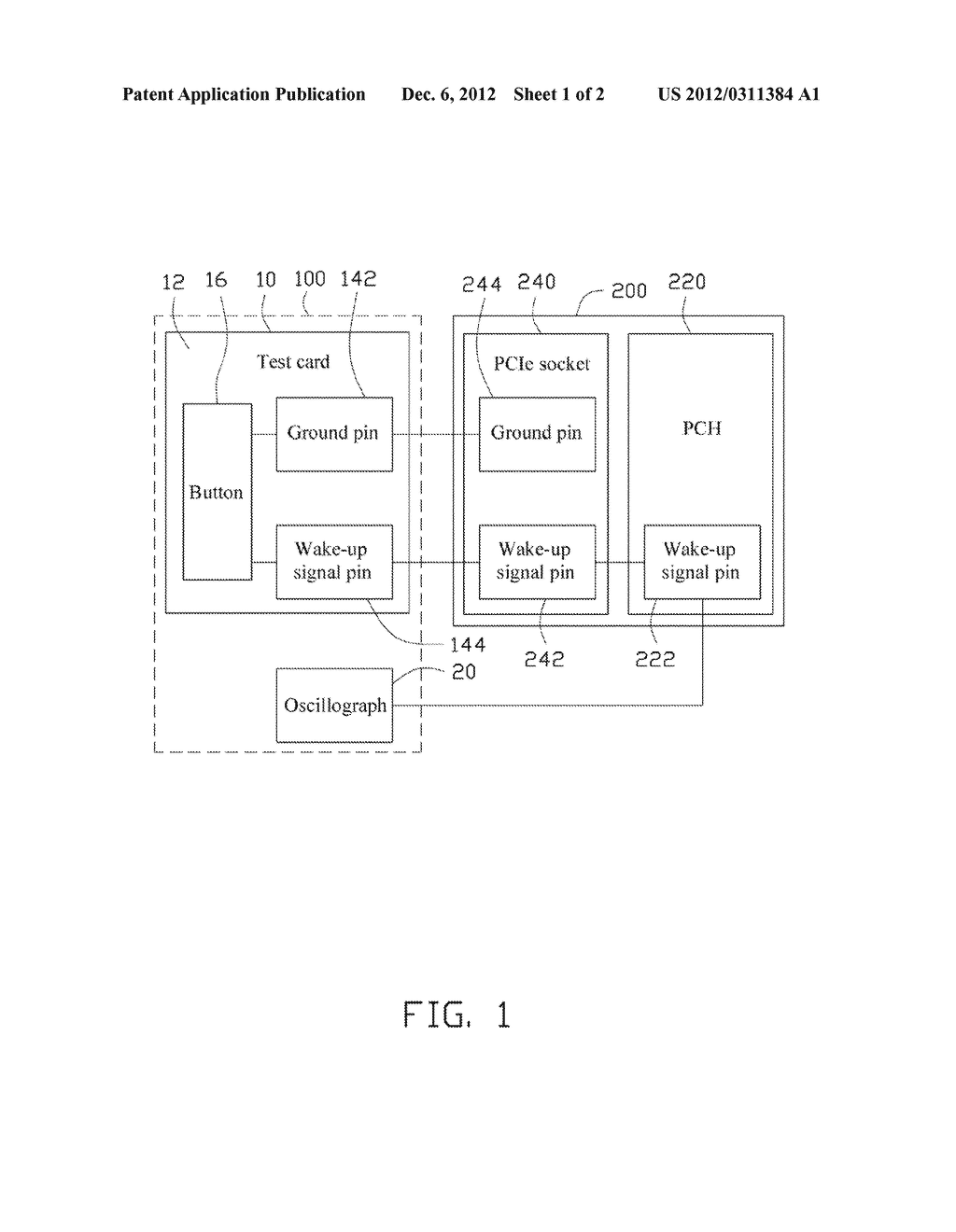 WAKE-UP SIGNAL TEST SYSTEM AND TEST CARD - diagram, schematic, and image 02