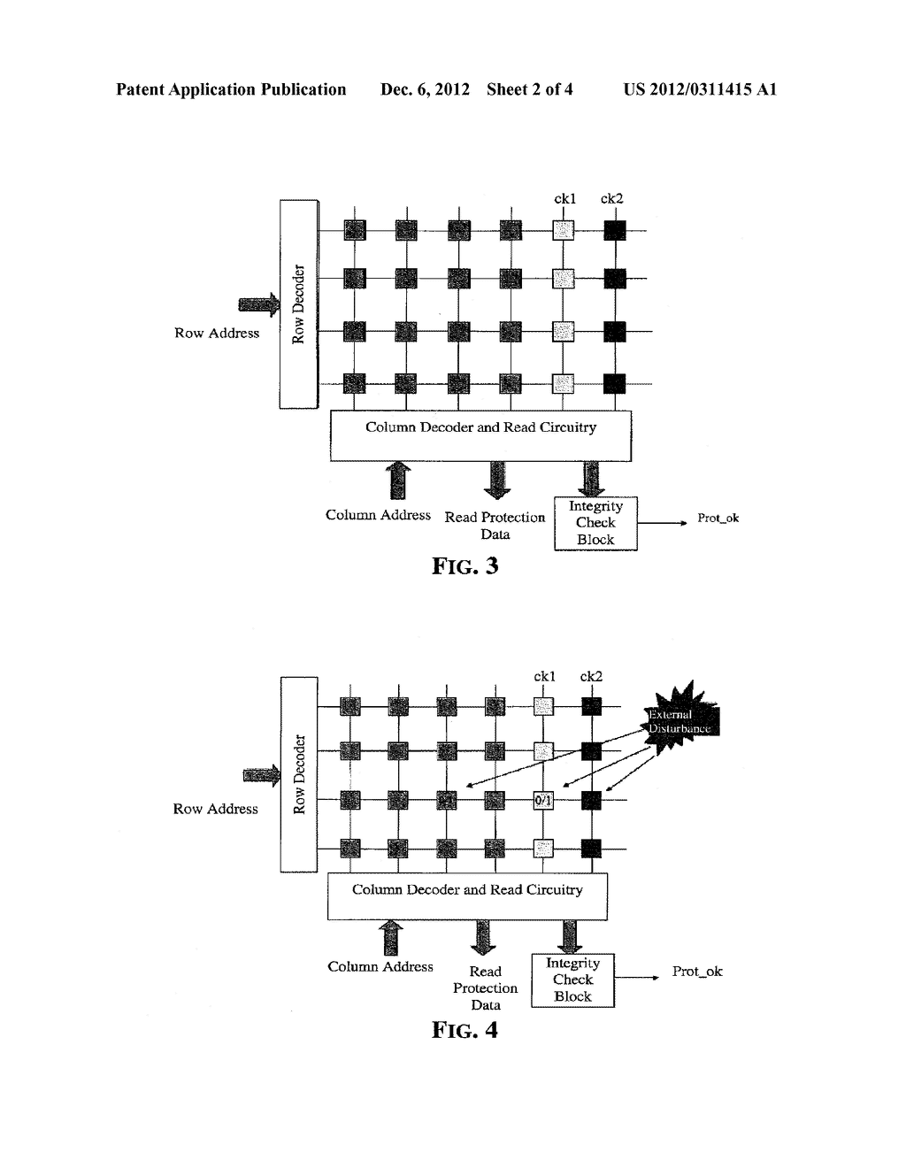 METHOD AND DEVICE FOR DETECTING POSSIBLE CORRUPTION OF SECTOR PROTECTION     INFORMATION OF A NON-VOLATILE MEMORY STORED IN AN ON BOARD VOLATILE     MEMORY ARRAY AT POWER-ON - diagram, schematic, and image 03