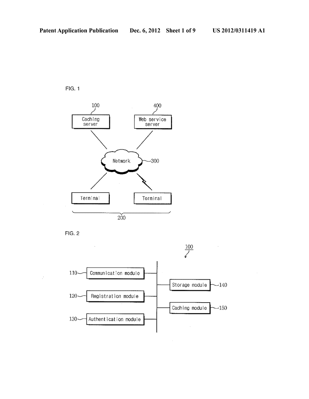 SYSTEM FOR DISPLAYING CACHED WEBPAGES, A SERVER THEREFOR, A TERMINAL     THEREFOR, A METHOD THEREFOR AND A COMPUTER-READABLE RECORDING MEDIUM ON     WHICH THE METHOD IS RECORDED - diagram, schematic, and image 02