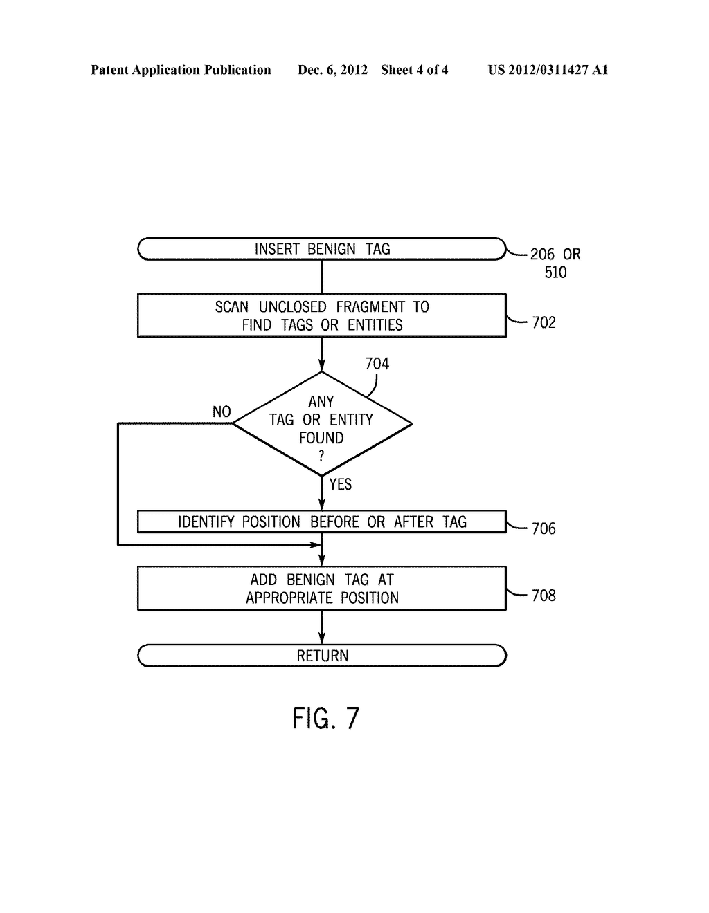 INSERTING A BENIGN TAG IN AN UNCLOSED FRAGMENT - diagram, schematic, and image 05