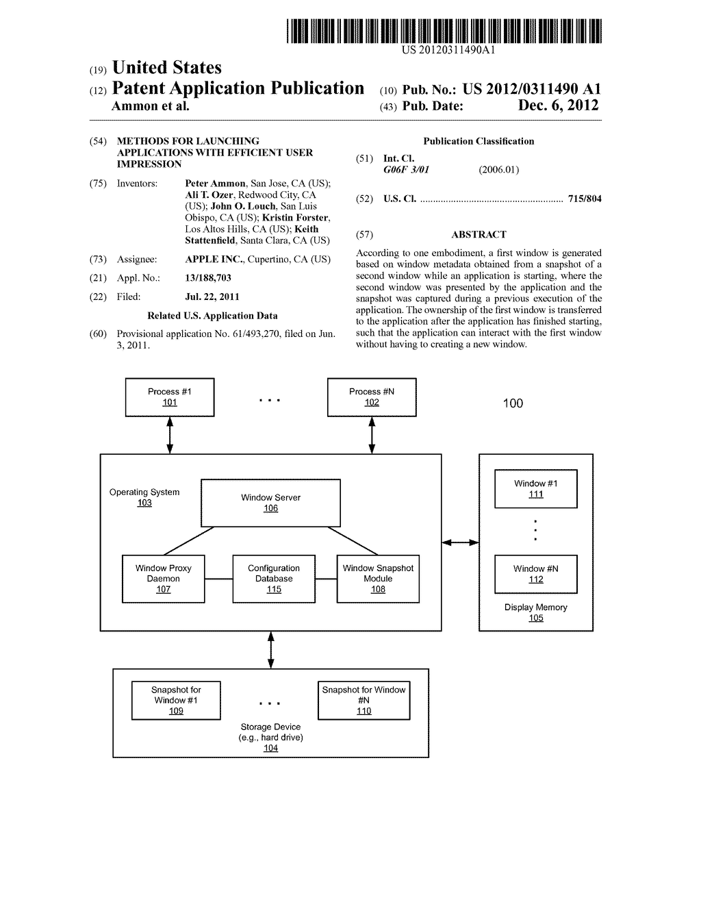 METHODS FOR LAUNCHING APPLICATIONS WITH EFFICIENT USER IMPRESSION - diagram, schematic, and image 01