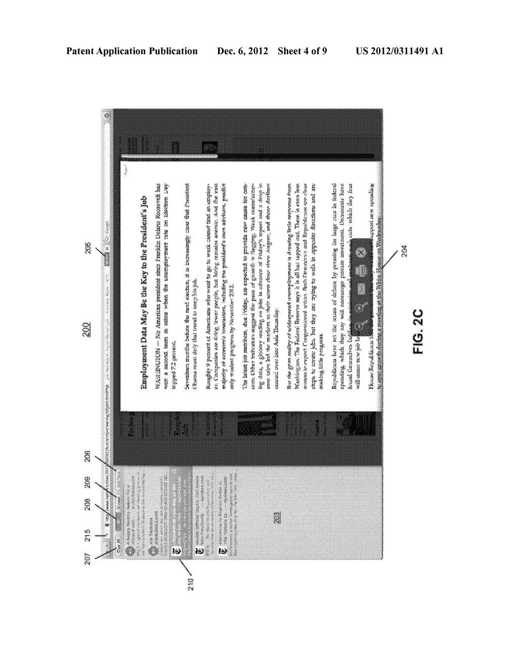 METHOD FOR PRESENTING DOCUMENTS USING A READING LIST PANEL - diagram, schematic, and image 05