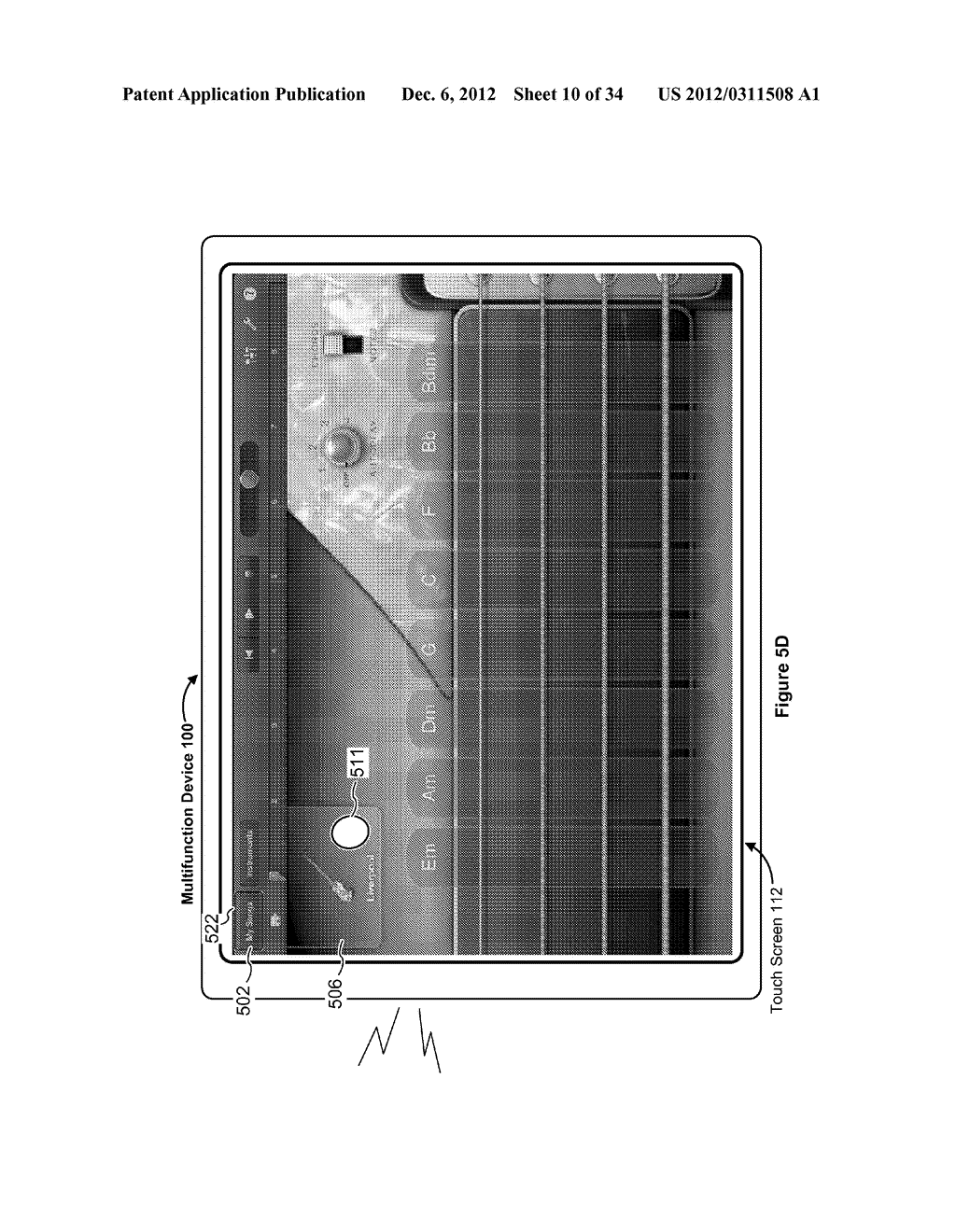 Devices, Methods, and Graphical User Interfaces for Providing     Accessibility Using a Touch-Sensitive Surface - diagram, schematic, and image 11