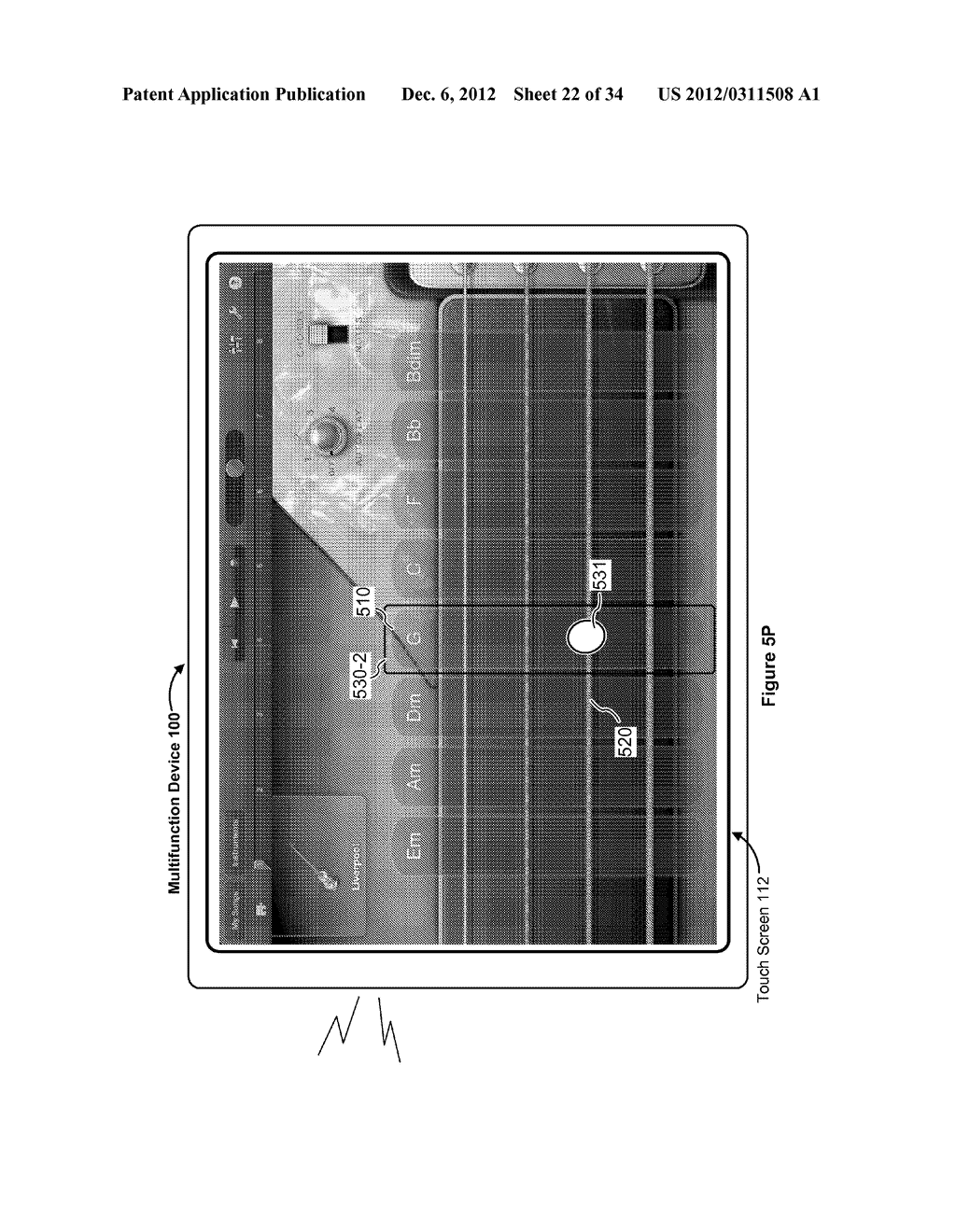 Devices, Methods, and Graphical User Interfaces for Providing     Accessibility Using a Touch-Sensitive Surface - diagram, schematic, and image 23