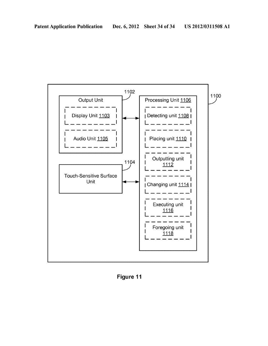 Devices, Methods, and Graphical User Interfaces for Providing     Accessibility Using a Touch-Sensitive Surface - diagram, schematic, and image 35