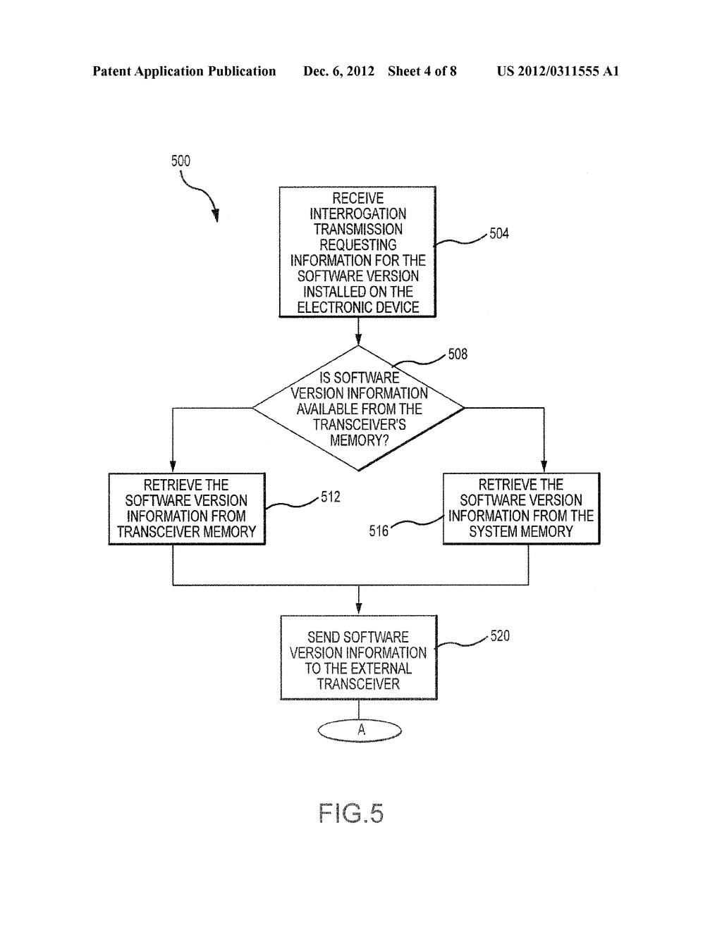 METHOD AND SYSTEM FOR CHANGING SOFTWARE OR FIRMWARE ON AN ELECTRONIC     DEVICE - diagram, schematic, and image 05