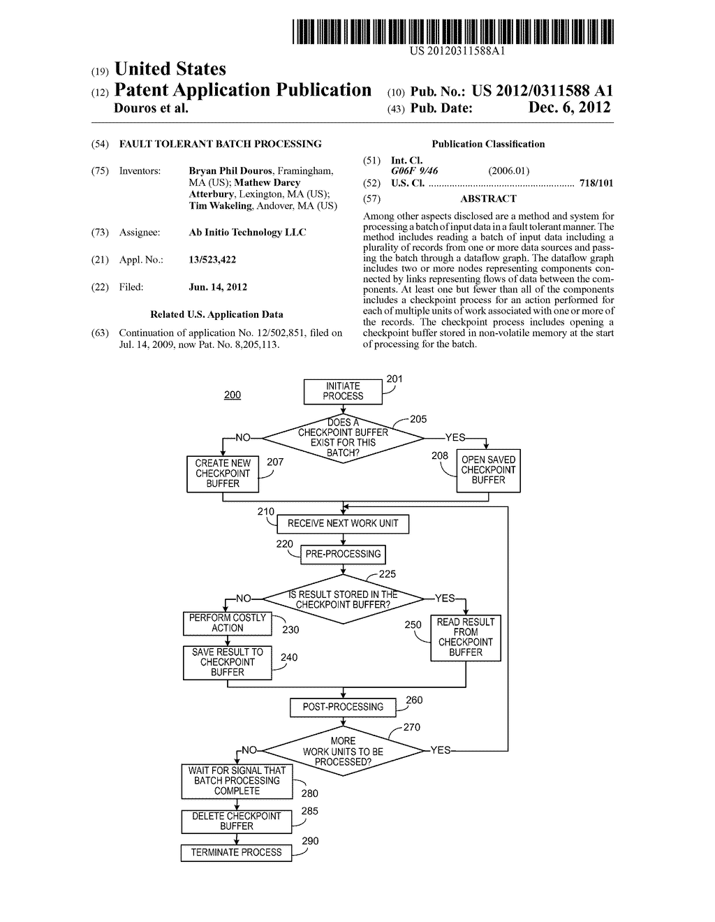 FAULT TOLERANT BATCH PROCESSING - diagram, schematic, and image 01