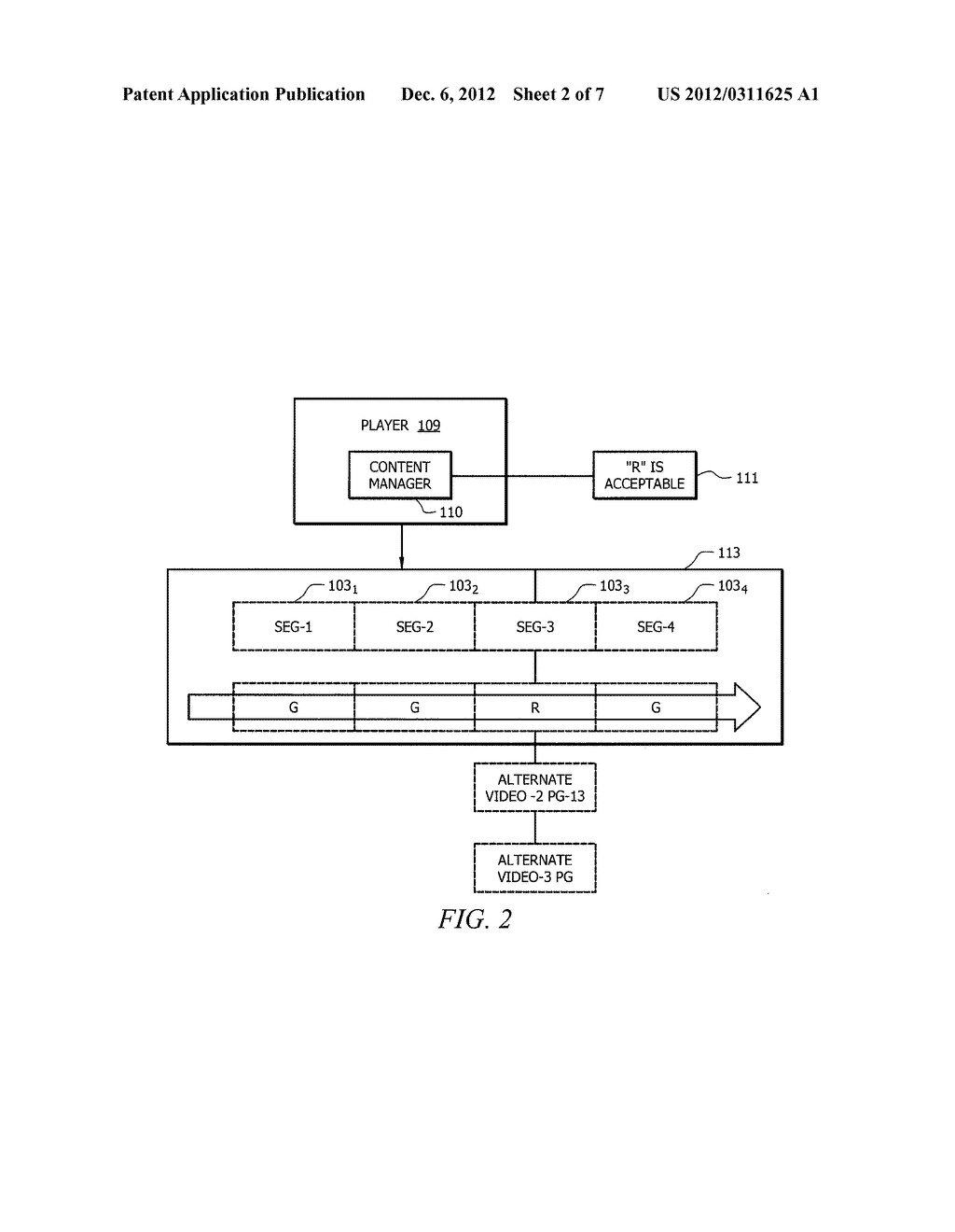 SYSTEMS AND METHODS FOR MANAGING MEDIA CONTENT BASED ON SEGMENT-BASED     ASSIGNMENT OF CONTENT RATINGS - diagram, schematic, and image 03