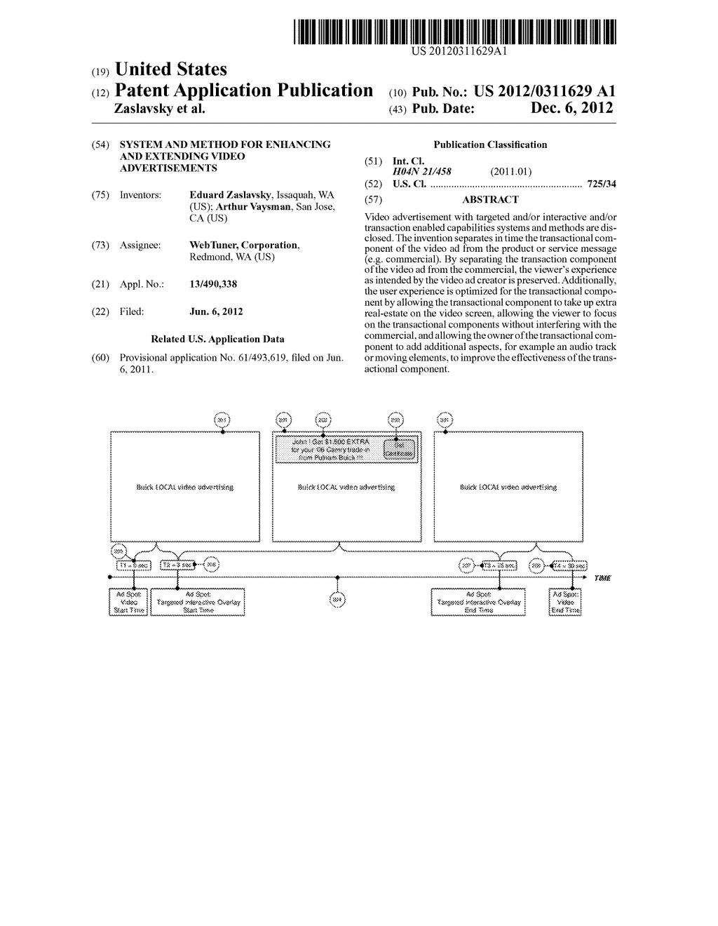 SYSTEM AND METHOD FOR ENHANCING AND EXTENDING VIDEO ADVERTISEMENTS - diagram, schematic, and image 01