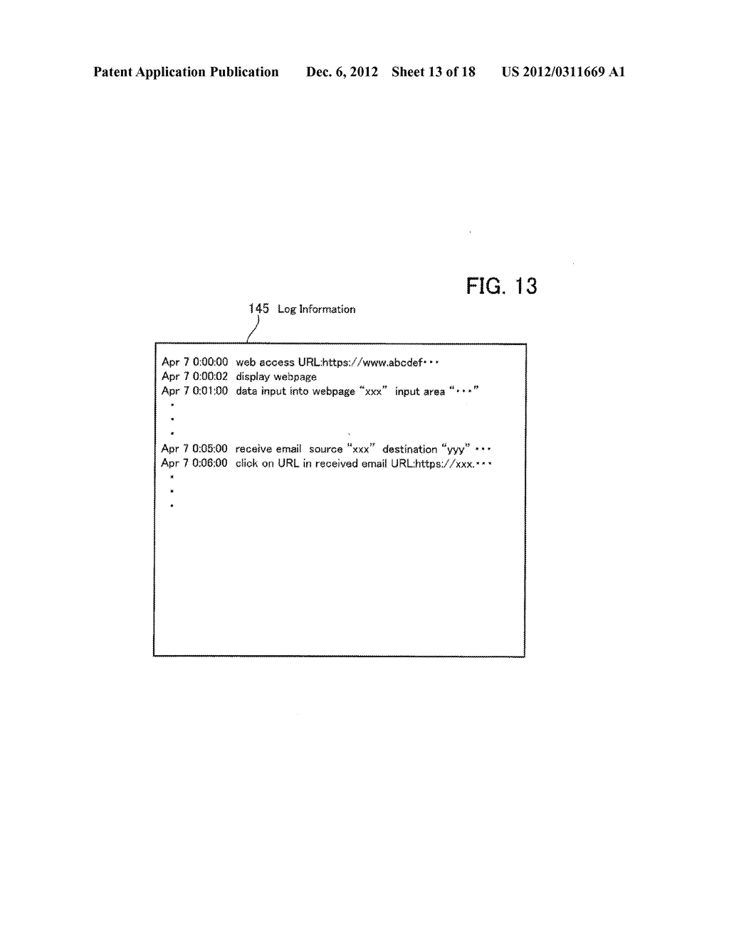 ACCESS MONITORING METHOD, INFORMATION PROCESSING APPARATUS, AND     COMPUTER-READABLE MEDIUM STORING ACCESS MONITORING PROGRAM - diagram, schematic, and image 14