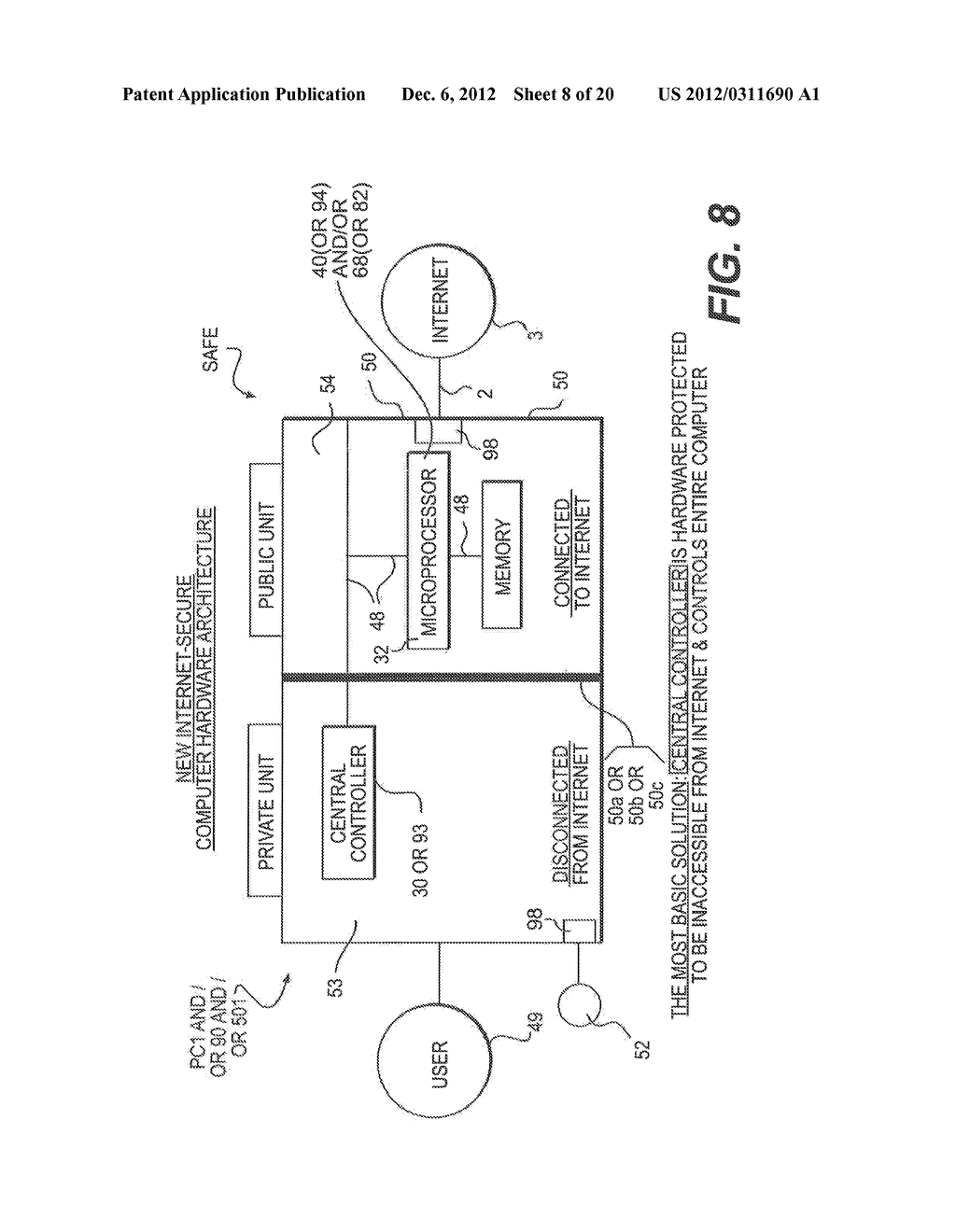 METHOD OF USING A SECURE PRIVATE NETWORK TO ACTIVELY CONFIGURE THE     HARDWARE OF A COMPUTER MICROCHIP - diagram, schematic, and image 09