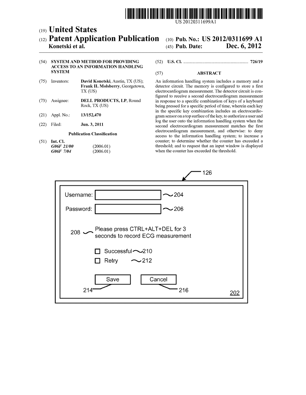 System and Method for Providing Access to an Information Handling System - diagram, schematic, and image 01