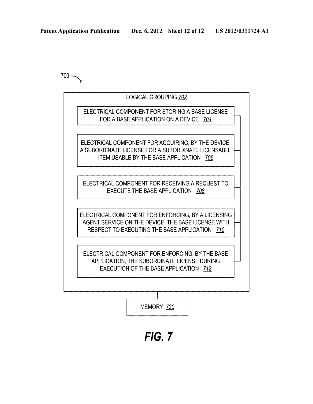 APPARATUS AND METHOD OF IN-APPLICATION LICENSING - diagram, schematic, and image 13