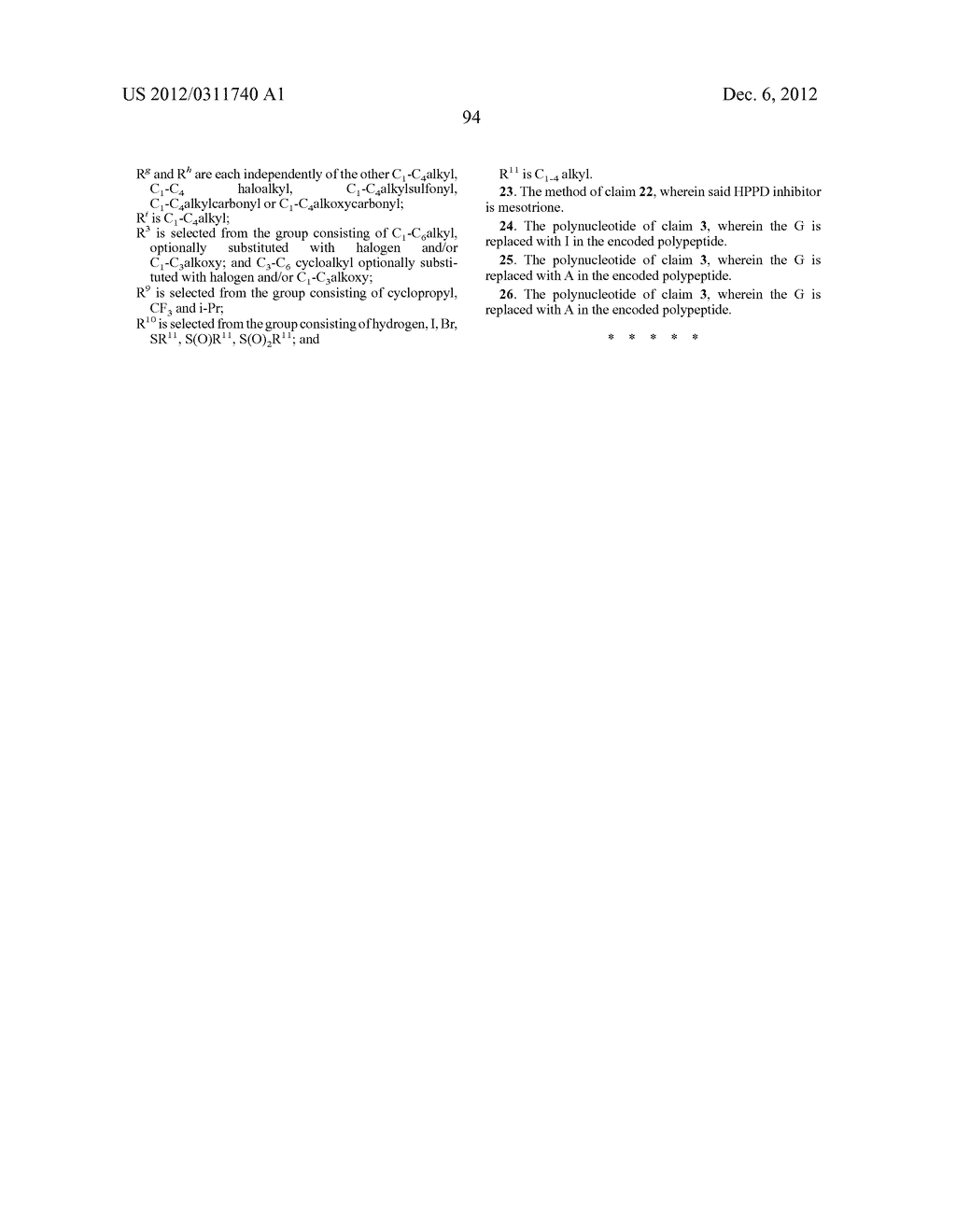 MUTANT HYDROXYPHENYLPYRUVATE DIOXYGENASE POLYPEPTIDES AND METHODS OF USE - diagram, schematic, and image 106