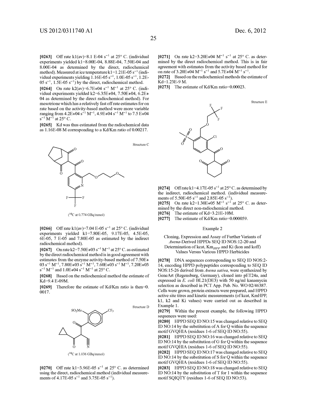 MUTANT HYDROXYPHENYLPYRUVATE DIOXYGENASE POLYPEPTIDES AND METHODS OF USE - diagram, schematic, and image 37