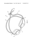 Braided goggle strap diagram and image