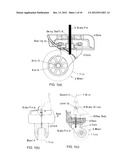 CASTER SYSTEM EQUIPPED WITH HAND-OPERATED BRAKES diagram and image