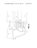 GAS TURBINE SYSTEMS INVOLVING ROTOR BAYONET COVERPLATES AND TOOLS FOR     INSTALLING SUCH COVERPLATES diagram and image