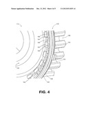 GAS TURBINE SYSTEMS INVOLVING ROTOR BAYONET COVERPLATES AND TOOLS FOR     INSTALLING SUCH COVERPLATES diagram and image