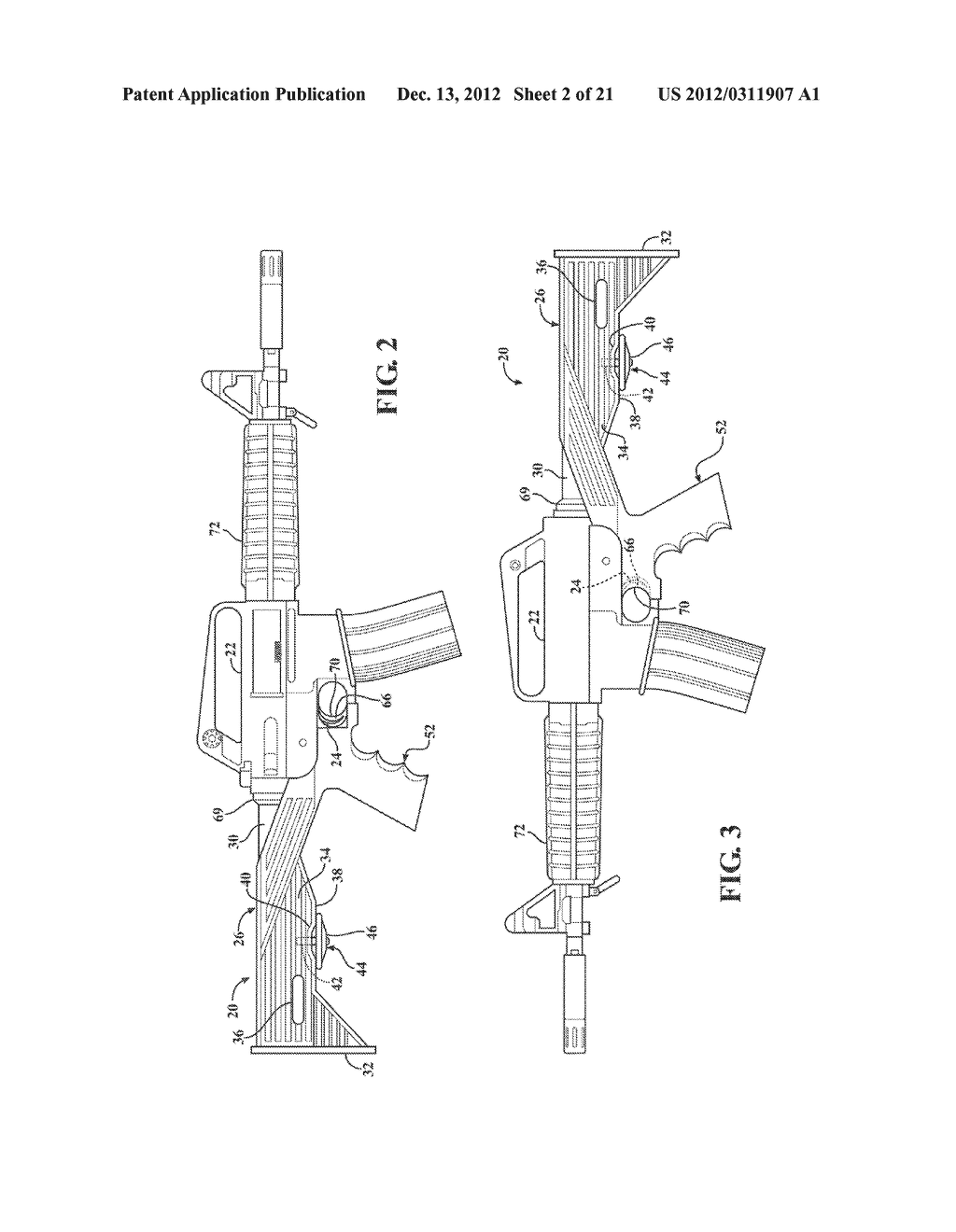 RECIPROCATING GUN STOCK WITH SHROUDED LOCK SWITCH - diagram, schematic, and image 03