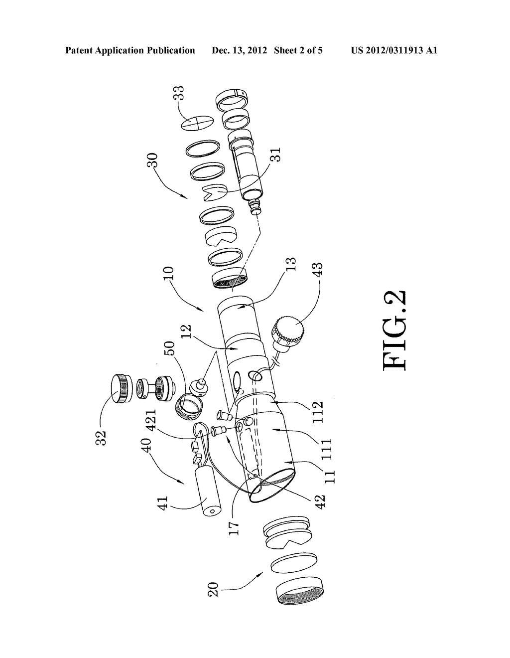 RIFLE SCOPE WITH INTEGRATED LASER SIGHT - diagram, schematic, and image 03