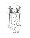 WASTE DISPOSAL DEVICE INCLUDING A DIAPHRAGM FOR TWISTING A FLEXIBLE TUBING     DISPENSED FROM A CARTRIDGE diagram and image